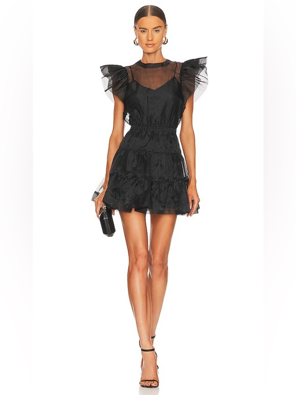 Simkhai Monique Ruffled Organza Minidress